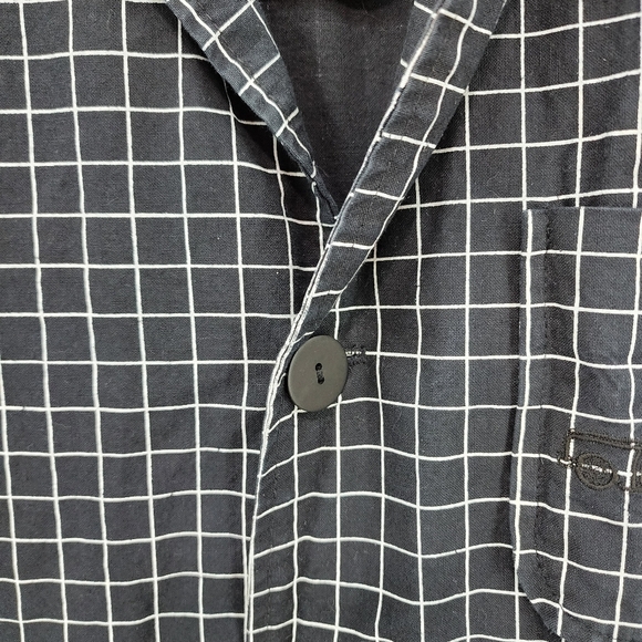 Jimmy'z Vintage Men's 100% Cotton Grid Pattern Button Front Blazer - S - Picture 5 of 10